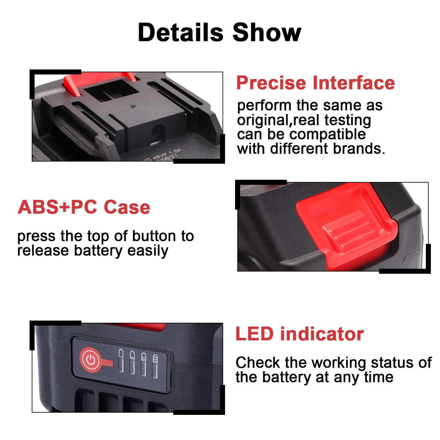 Fast Charger + 2* Seese 21V High Capacity Lithium Battery 4.0 Ah